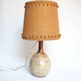 Ceramic and jute lamp