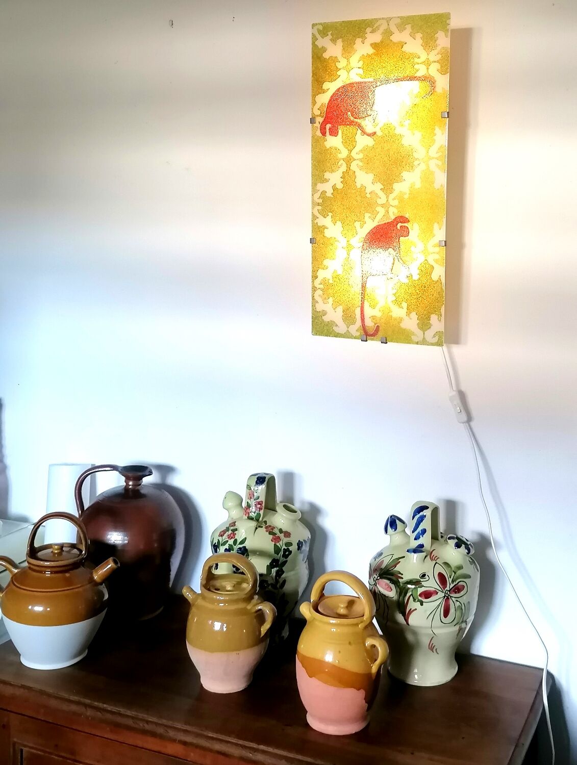 Wall lamp gyllen monkeys jungle spirit