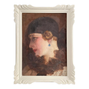 Tableau ancien Art Déco, - 1930