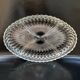 Vintage oval glass cut serving platter