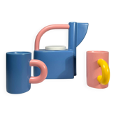 Axel Chay Carafe or Teapot and Mugs for Monoprix