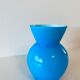 Blue glass vase
