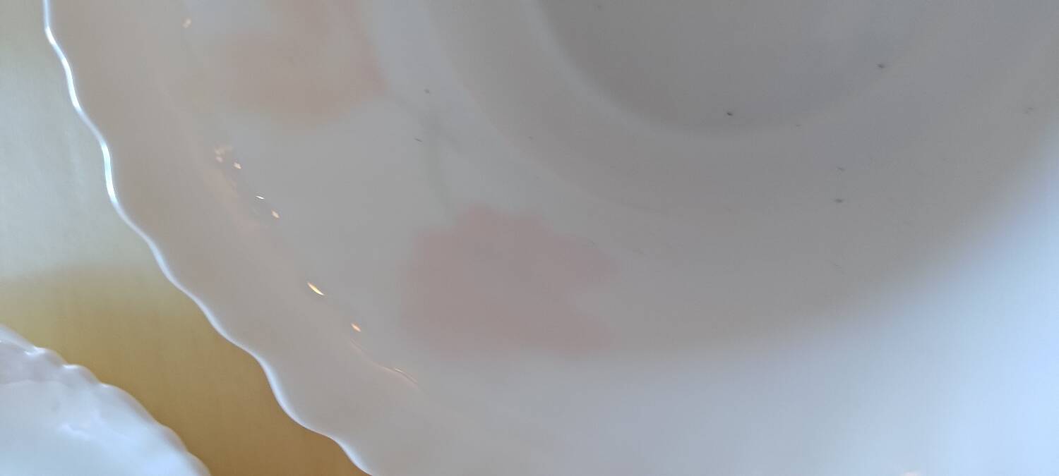 A Luminarc floral salad bowl