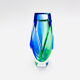 Vase Alessandro Mandruzzato - Murano - Sommerso - Blue & Green - 1960