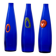 Set of Blue Glass Vases, 1970s