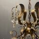 Italian crystal tole chandelier, 1960s