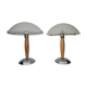 Paire de lampes de table champignons
