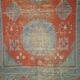 Antique Khotan rug Uyghur East Turkestan 1910