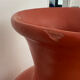 Large monumental vase in red terracotta