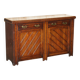 Victorian English oak rustic buffet circa 1880 with drawers.