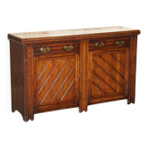 Victorian English oak rustic buffet circa 1880 with drawers.