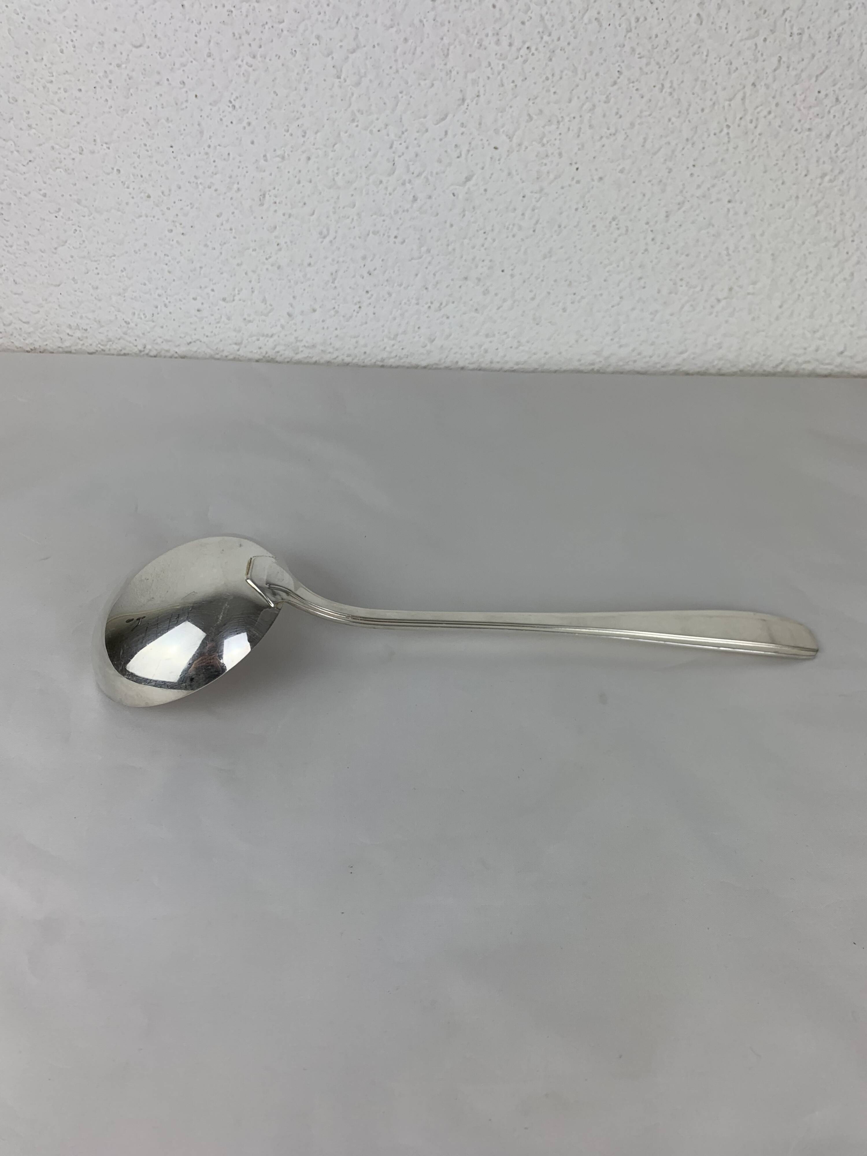 Ercuis silver-plated serving ladle