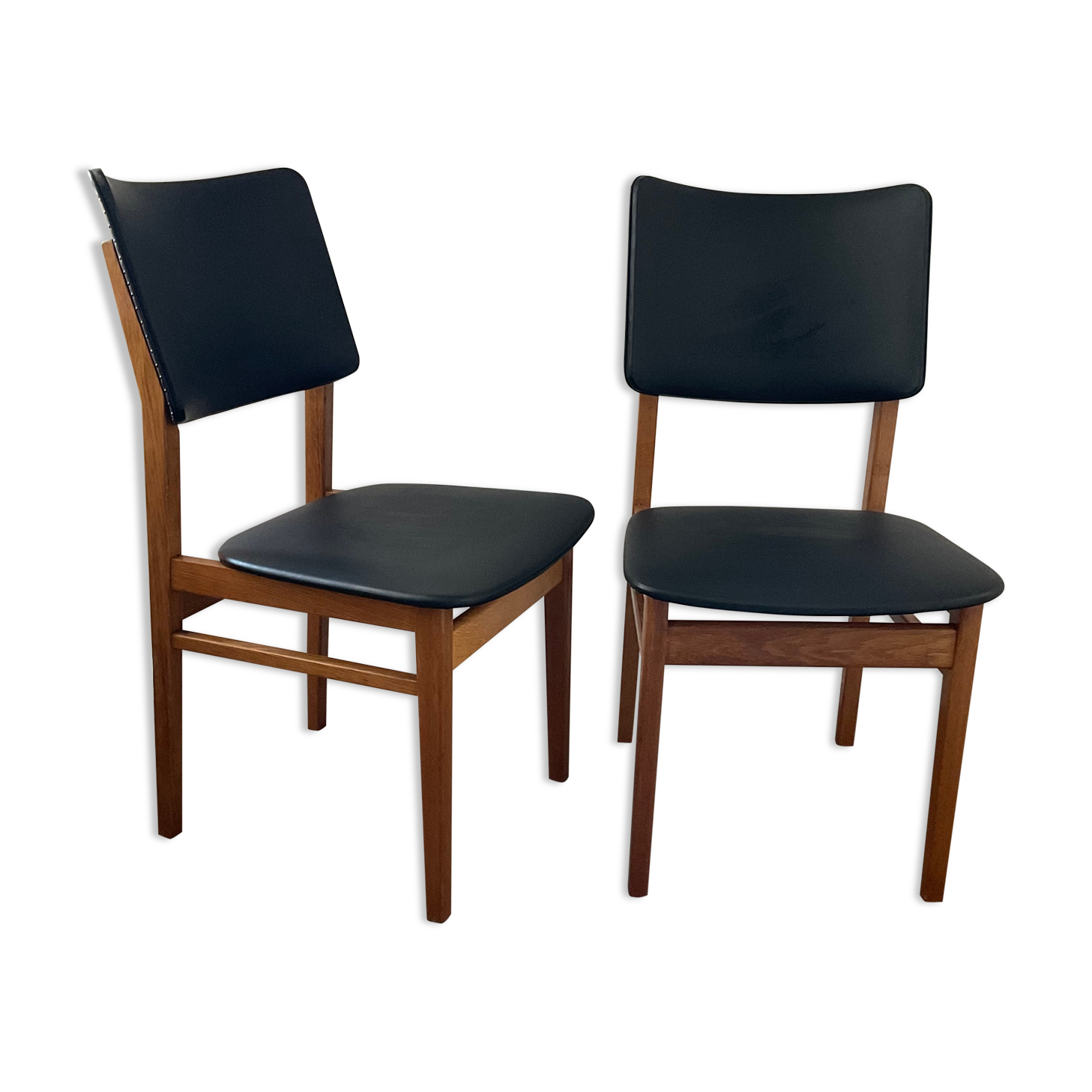 Pair of Scandinavian chairs from the 60s in teak