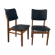 Pair of Scandinavian chairs from the 60s in teak