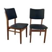 Pair of Scandinavian chairs from the 60s in teak