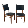 Pair of Scandinavian chairs from the 60s in teak