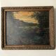 Oil and wood frame, ca 1900