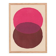 Abstract painting 30x40 illustration in pink and brown signed Eawy.