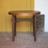 Vintage table, wooden table, two-tier table, living room table, side table.