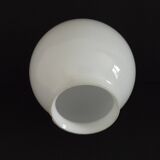 French Vintage White Opaque Glass Medium Replacement Glass Globe Shade 205