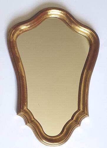 Miroir en bois doré 41 cm