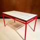 Custom dining table "steel and earthenware"