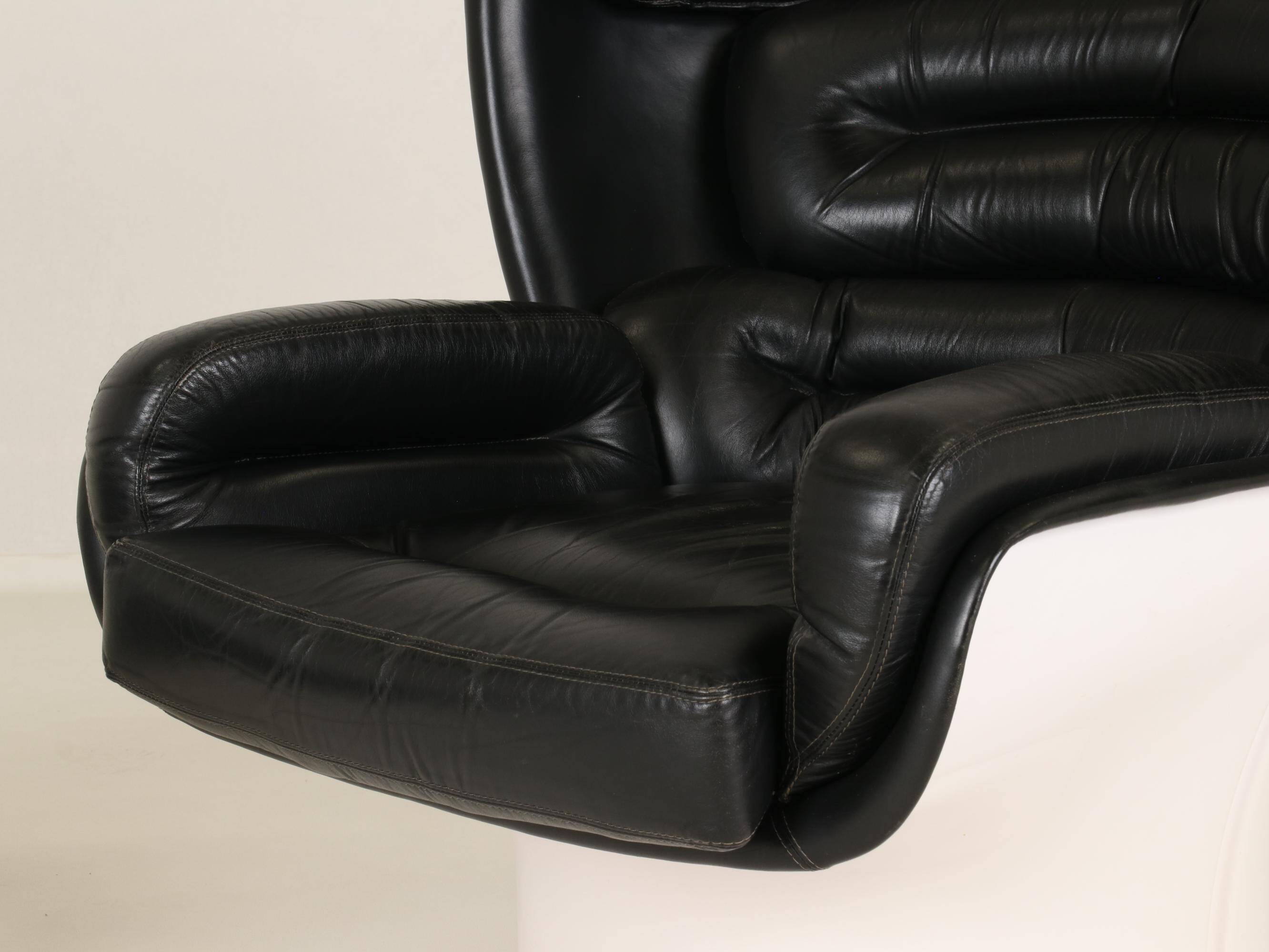 Elda Chair and Ottoman by Joe Colombo for Comfort, Italy, 1970s