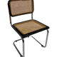 Set of 4 vintage chairs model Cesca B32 in black and chrome