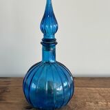 Carafe à décanter vintage en verre Empoli avec bouchon, Italie, années 1960