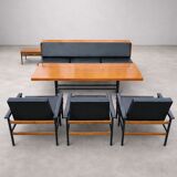 Retro sofa, armchairs & table, 1960s, “Belmondo”, Czechoslovakia