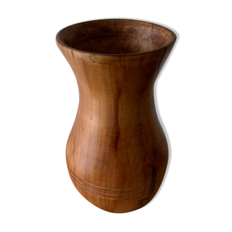 Wooden vase
