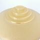 Old globe table lamp in beige and gold glass