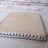 Gien earthenware square flat