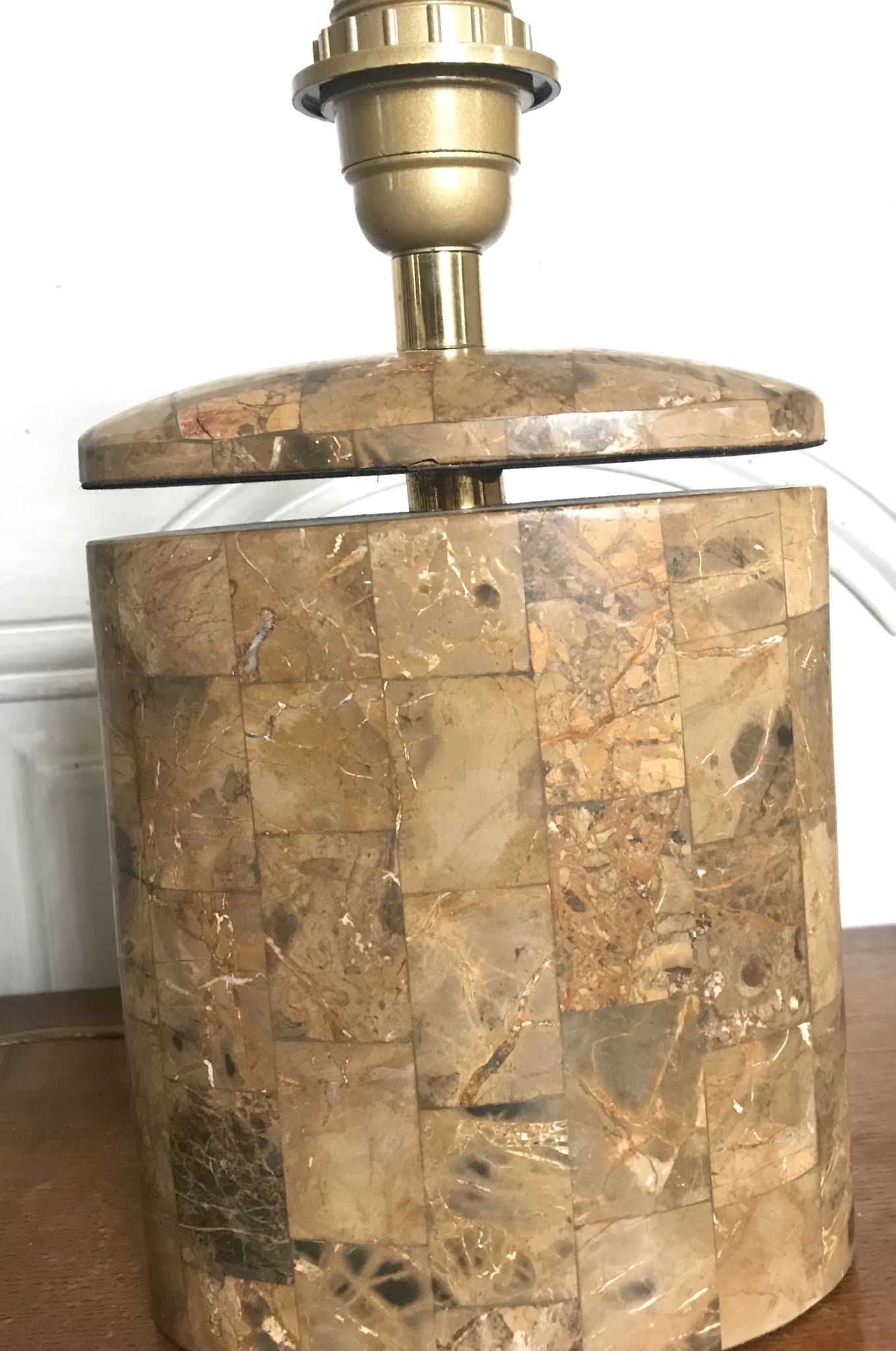Lampe en pierre vintage