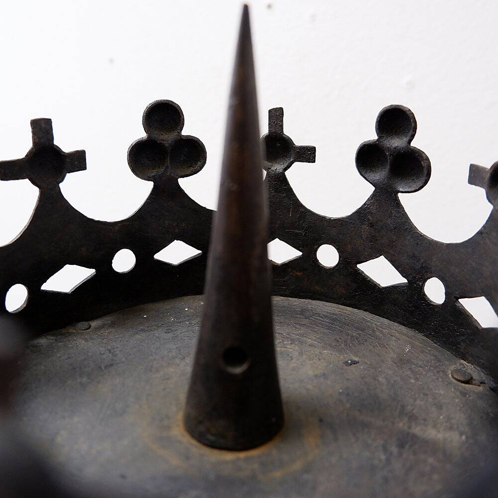 Grand Italian chandelier in wrought iron - 19th century