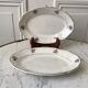 Duo of raviers digoin sarreguemines small flowers 50s