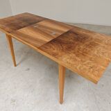 Extendable lacquered table czechoslovakia trud 1960