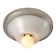 Vintage ceiling light in white and clear glass, Italian design from the 1970s.