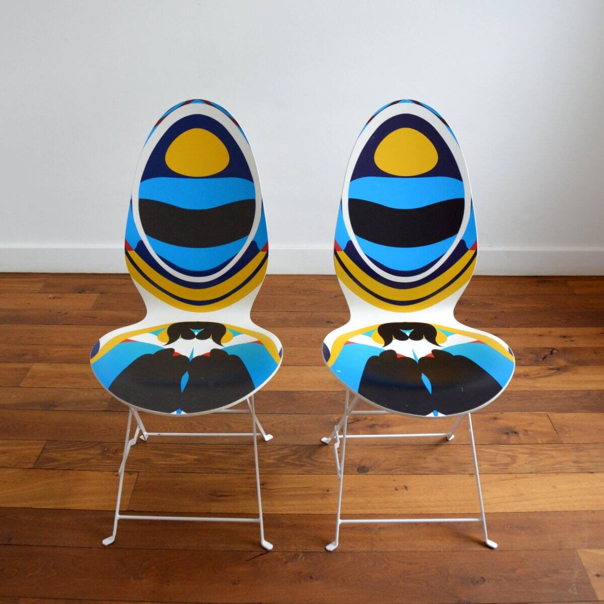 Set of 2 Haute Couture chairs Moon Series by Christian Lacroix vintage