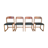 4 Baumann sled chairs