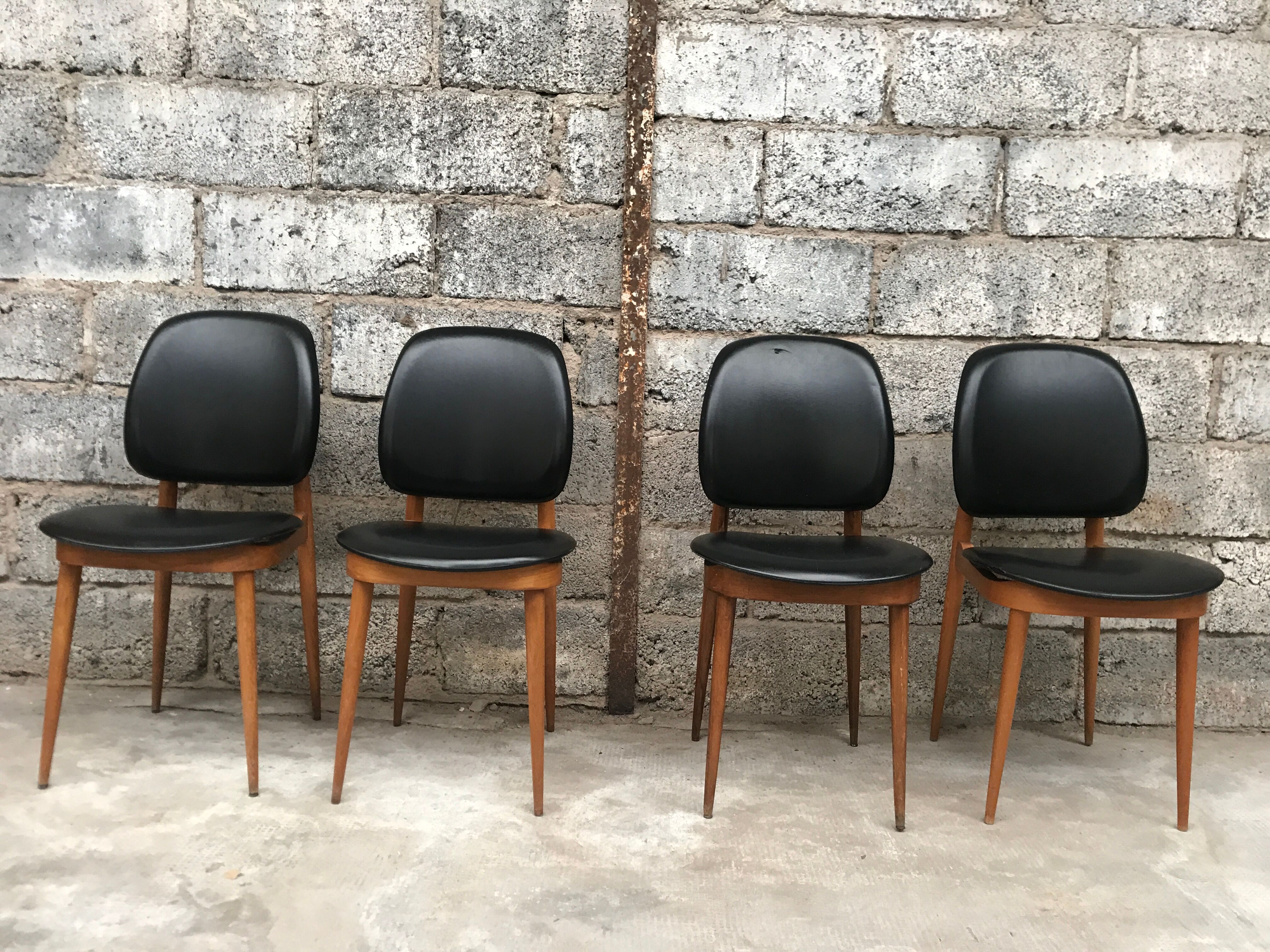 Set of 4 chairs model Pegasus edited by Baumann - 60s