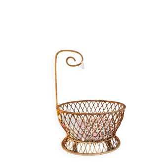 Rare rattan cradle