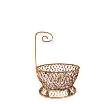 Rare rattan cradle