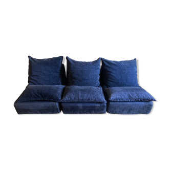 Three heaters forming a sofa