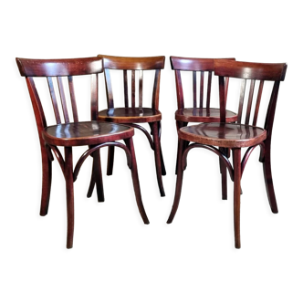 4 chairs bistrot Fischel 1935-1940 ca bentwood