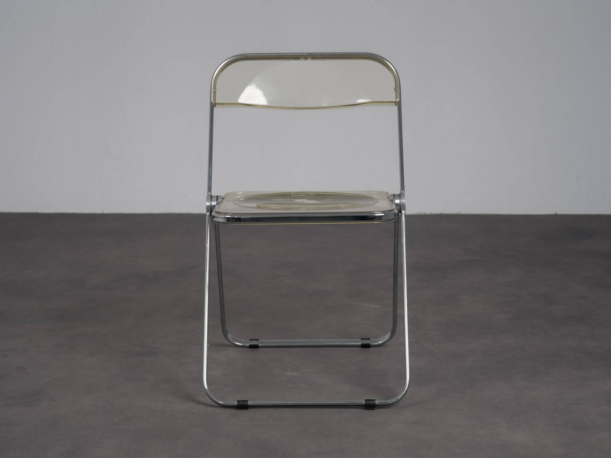 Pair of Plia folding chairs by Giancarlo Piretti for Castelli, Italy, 1970s