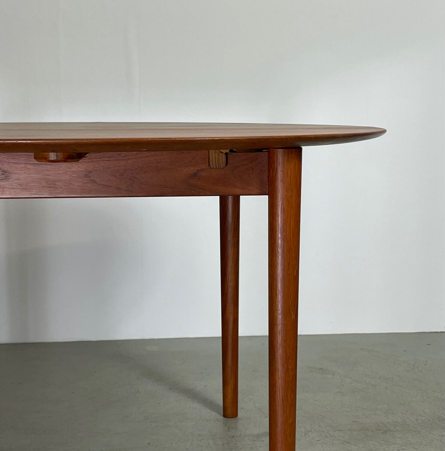 Round Dining Table in Teak by Hvidt&Mølgaard, Denmark 1950s