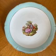 Ceranord France “Fragonard” semi vintage porcelain dish