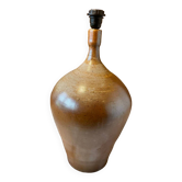 Grand pied de lampe vintage 1970 en grès
