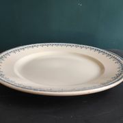 French vintage round serving plate, 32.5cm diameter, Longwy, mod. Bordeaux